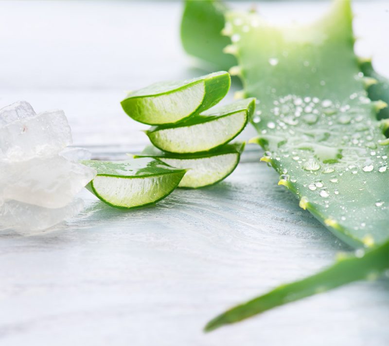 aloe vera pour soin visage