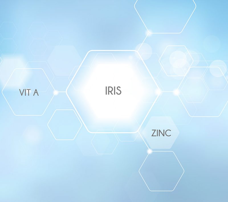 iris zinc vitamine A pour soin visage