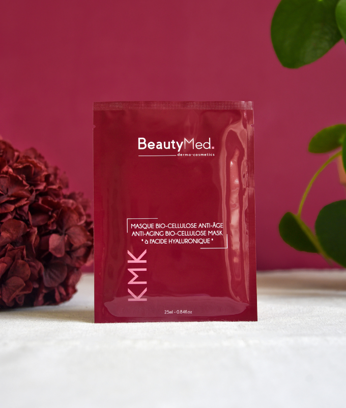 masque bio cellulose kmk anti-age acide hyaluronique beautymed anti vieillissement